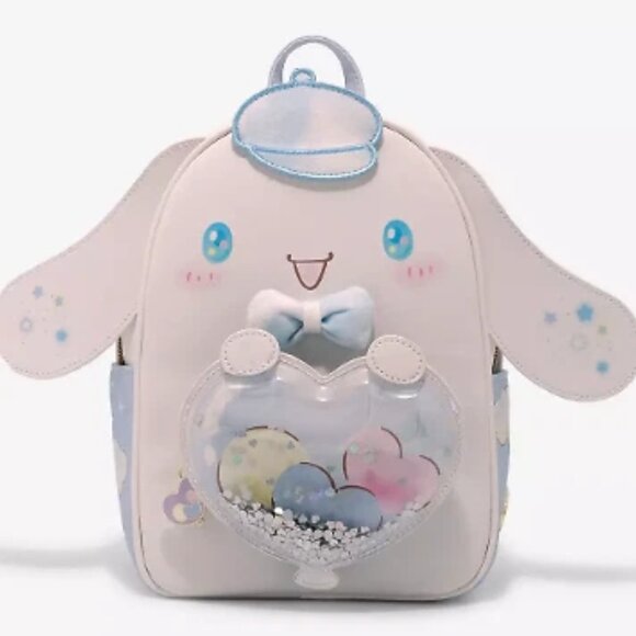 Her Universe Handbags - NWT Her Universe Cinnamoroll Balloon Mini Backpack with Sequins